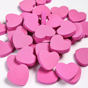<span class=keywords><strong>Lima</strong></span> de uñas profesional 100/180, mini <span class=keywords><strong>lima</strong></span> de esponja rosa con forma de corazón, pulidor de doble cara <span class=keywords><strong>para</strong></span> uñas - Product Image 3
