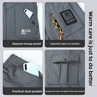 Tenues d'hiver chaudes pour l'extérieur, ensemble de vestes imperméables et coupe-vent doublées de polaire épaisses pour hommes, travailleurs de la construction