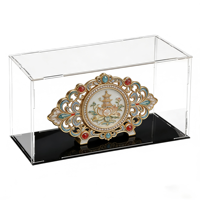 Boîte de présentation en acrylique transparente, boîte de rangement protectrice pour objets de collection, figurines, jouets, modèles, bijoux