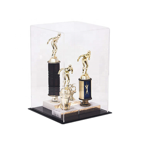 Tùy chỉnh rõ ràng Cube Showcase Champion Trophy Vòng hiển thị trường hợp thể thao Golf Bóng Bộ sưu tập Acrylic Hộp hiển thị với cơ sở màu đen - Product Image 2