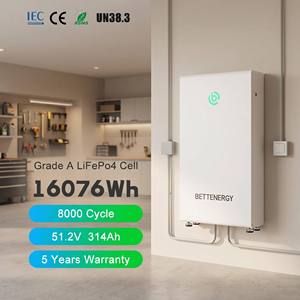 16kWh 51.2V 314Ah Home <b>Battery</b> Residential Solar Energy Storage System Floor <b>Mounted</b> Off Grid Hybrid 8000 Cycles - Product Image 1