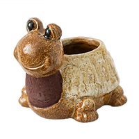 Porte-bâton de tortue en céramique personnalisé, pot de décoration, animal tortue match strike