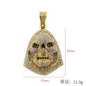 Hip Hop Punk Death Hat Skull Waterproof Tarnish Free 316l Stainless Steel Fashion Jewelry <b>Pendant</b> Necklaces for <b>Men</b> Male Man - Product Image 1