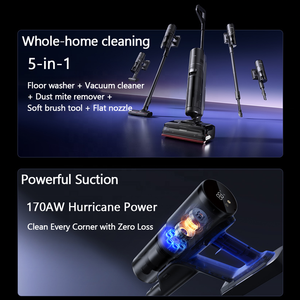 Nouvel arrivage <span class=keywords><strong>Dreame</strong></span> T50 Mix <span class=keywords><strong>Aspirateur</strong></span> à main intelligent sans fil 22000Pa 180 ° à plat sec et humide pour la maison - Product Image 2