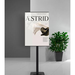 Muestra menú soporte 29 pantalla ancha de 21,6 pulgadas pedestal de aluminio soporte de señal suelo de pie carga superior fácil de abrir - Product Image 3