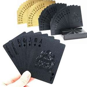 New Gold Statue of Liberty Golden Playing Cards Waterproof PET/PVC Plastic Poker