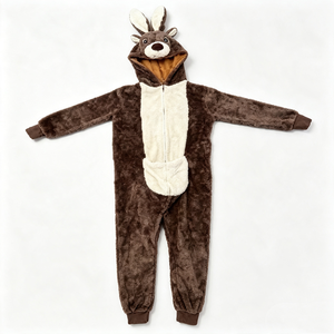 Pijama personalizado de alce, kigurumi de reno navideño, pijama de animal de peluche - Product Image 5