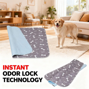 Tapis de sol imperméable IPX7 en tissu non tissé réutilisable et anti-fuite pour chiens, chats, cochons d'Inde – Coussin absorbant pour animaux de compagnie - Product Image 4
