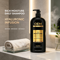 Shampoo réparateur hydratant à étiquette privée OEM, équilibrant le cuir chevelu, contrôlant l'excès de sébum, lotion pour le lavage des cheveux pour utilisation en salon et spa