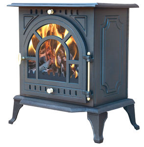 Chimenea Multicombustible <span class=keywords><strong>de</strong></span> Alta Eficiencia Europea con Diseño Ecológico 2022, Estufa <span class=keywords><strong>de</strong></span> <span class=keywords><strong>Leña</strong></span> <span class=keywords><strong>de</strong></span> Hierro Fundido - Product Image 1