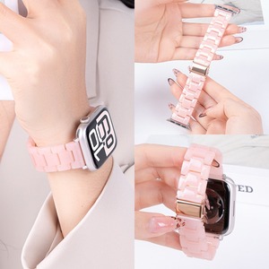 BEEFLYPOWER Nouveau <span class=keywords><strong>bracelet</strong></span> en résine à trois maillons avec boucle métallique pour <span class=keywords><strong>Apple</strong></span> <span class=keywords><strong>Watch</strong></span> Series 11 10 9 8 46mm Ultra 49mm - Product Image 5