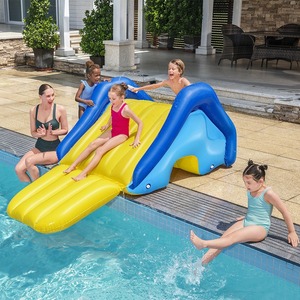 Tobogán Inflable para Niños, Material de PVC, 247X124X100Cm, Juguete de Piscina con Rociador de Agua - Product Image 2