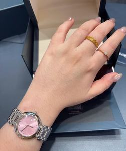 Montres de luxe pour femmes en acier inoxydable rose - Product Image 4