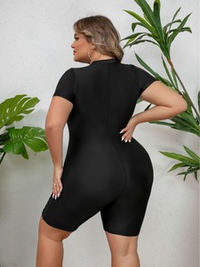 Traje de Baño Enterizo con Cremallera de Talla Grande para Mujer 2026 - Traje de Surf de Manga Larga - Traje de Baño Tipo Jelly de Parte Superior Plana para Snorkel - Product Image 4