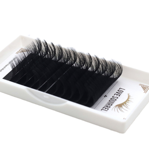 कस्टम वास्तविक मिंक प्राकृतिक नरम हस्तनिर्मित व्यक्तिगत पलक एक्सटेंशन curl चांदी-प्लेटेड बैक कार्ड ट्रे अर्ध स्थायी - Product Image 1