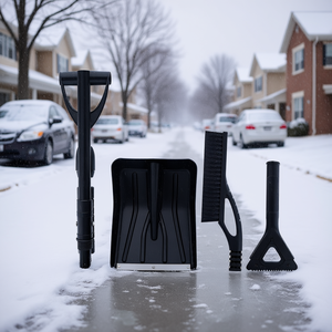 Pelle à neige Db avec grattoir à glace, manche télescopique noir D0100H5U7D2 pour dégivrage de voiture - Product Image 2