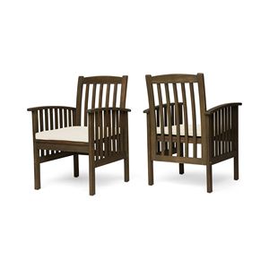 DB CASA ACACIA 2PCS Chaise de salle à manger avec 2 coussins Ensemble élégant et confortable - Product Image 2