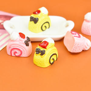 Thu nhỏ màu hồng bánh nhựa Cabochon quyến rũ cho DIY scrapbooking điện thoại trang trí thủ công đồ trang sức đánh dấu phụ kiện - Product Image 5