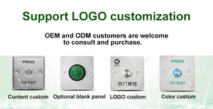 Outdoor Door Access Control Switch Waterproof Round <strong>Exit</strong> Push Button - Product Image 2