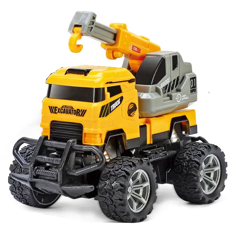 Хит продаж в масштабе 1:43, хобби-игрушки, Радиоуправляемый автомобиль, грузовик, Радиоуправляемый автомобиль, погрузчик-экскаватор, бульдозер и экскаватор, инженерный грузовик для детей