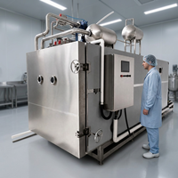 Lyophilisateur vertical sous vide, capacité 100 kg par lot, pour la transformation alimentaire