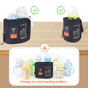 Smart Display USB Travel Dual Baby Food Makers Bottle Warmers Portable Portable Milk Warmer Wireless Baby Bottle Warmer