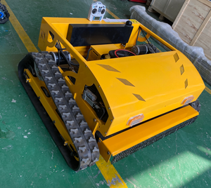 Professional Petrol Tracked <b>Lawn</b> <b>Mower</b> 190CC 4-Stroke Single <b>Cylinder</b> Flail Cutting Mulching Steel Chassis - Product Image 5