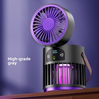 Nouvelle Lampe Anti-Moustiques à Affichage Numérique et Ventilateur 2-en-1 Multifonction pour Camping Extérieur et Usage Domestique – Idéale pour le Bureau – Vente Transfrontalière
