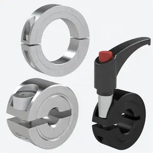 precision cnc machining 303 SS Shaft Collar with Zinc Plated Lever