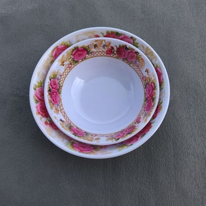 Tazón de Fideos de Melamina con Diseño Floral Personalizado de 5/6/7/8 Pulgadas, Recubierto de Esmalte, Ecológico, Estilo Americano, para el Hogar - Product Image 2