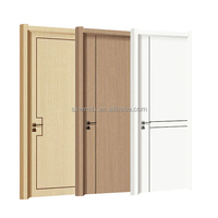 Porte intérieure en PVC composite WPC de la marque MD, design moderne, étanche, pour chambre et salle de bain