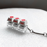 BTS World Tour Keycap Keyboard Charm Custom Star Support Gift Fidget Glowing