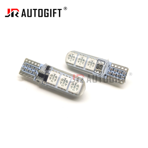 Luz <span class=keywords><strong>LED</strong></span> Estroboscópica T10 W5W OEM, Luz de Gel de Silicona, 194 168 5050 6LED, Bombilla <span class=keywords><strong>LED</strong></span> Intermitente, Luces de Posición, 12V 24V, Rojo Azul - Product Image 3