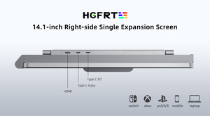 Hgfrtee 14-inch Chất lượng cao xách tay LCD màn hình kép máy tính xách tay Extender chơi game màn hình máy tính xách tay máy tính xách tay hiển thị - Product Image 6