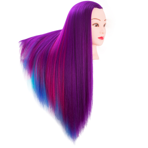 Hot Bán Làm Tóc Đào Tạo Thực Hành Giảng Dạy Giả Búp Bê Đầu Tóc Nâu Con Người Tóc Đào Tạo Mannequin Đầu - Product Image 2