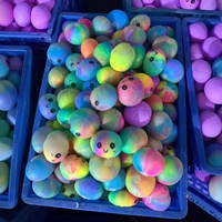 Nouveau jouet anti-stress en plastique coloré, boule souple et élastique pour les jeunes