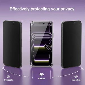 Protection d'écran anti-espion ultra-fine en verre trempé 9H anti-traces de doigts à couverture intégrale pour 18 Pro Max - Product Image 4