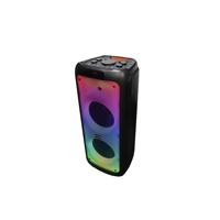 Altavoz Inalámbrico para Fiestas en Exteriores Microlab PT1000W con Micrófono Inalámbrico, Radio FM y Subwoofer Doble de 10 Pulgadas