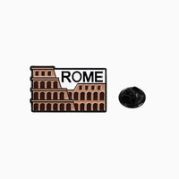 Broche émaillée Canada, Épingle décorative Colisée Romain, Chat Noir Égyptien, Amérique du Sud, Badge Commémoratif Haute Qualité