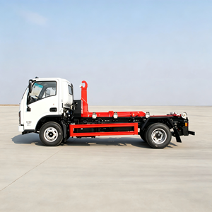 รถบรรทุกขยะแบบมีแขนเกี่ยวไฮดรอลิก Dongfeng Huashen 4x2 สำหรับโครงการสุขาภิบาลต่างประเทศ - Product Image 3