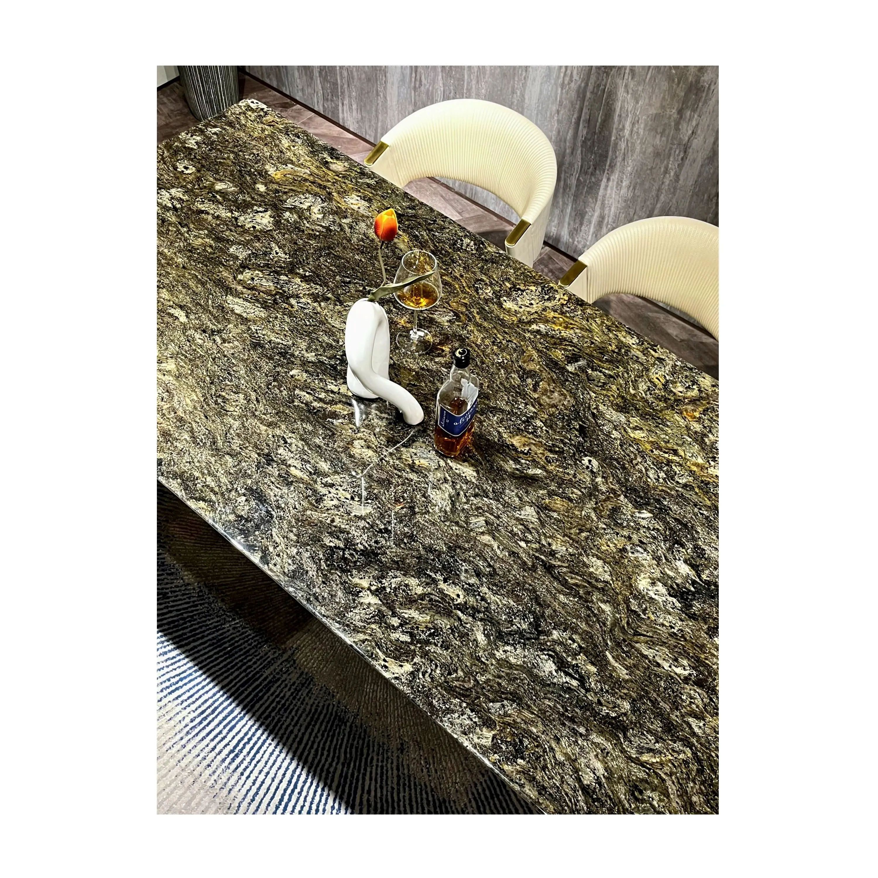Natural Bling Bling Star Shiny Platinum Granite Rectangle Dinner Desk Table Top Kitchen Counter Island Top Back Splash Tiles