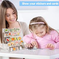 Présentoir à étages en acrylique transparent, étagère à niveaux pour collection, organisateur pour cupcakes, miniatures, modèles réduits, jouets, décoration de table
