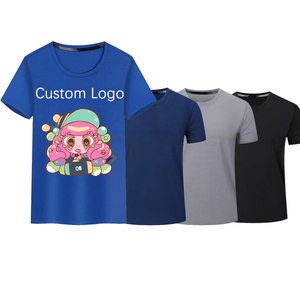 Wholesale Blank Plain t Shirt Custom Team Company Event Logo Polyester T Shirt Men Women T Shirts