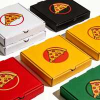Boîtes à pizza en carton ondulé personnalisées en gros, 3, 6, 9, 16, 18, 28, 32, 36 pouces, pour pizzas