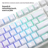 Jelly 3.0 Keycaps Crystal White Keyboard Magnetic Switch MDA Height ABSPC Material Multi-color Transparent Keycaps