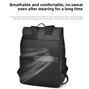 <span class=keywords><strong>Zaino</strong></span> da Viaggio di Alta Gamma per <span class=keywords><strong>Uomo</strong></span>, Grande Capacità, Stile Giapponese con Chiusura a Patta, in Poliestere Pieghevole, per Viaggi d'Affari e Laptop - Product Image 3