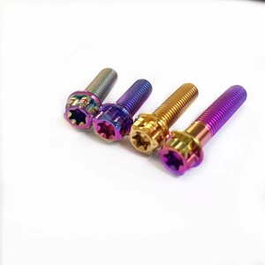 สลักเกลียวหกเหลี่ยมไทเทเนียมสี ขนาด M8 UNF 20 มม. สำหรับตกแต่งรถจักรยานยนต์ - Product Image 3