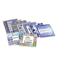 Azulejo portugais personnalisable imprimé UV, carré de 5,5 cm, épaisseur de 0,6 cm, étanche, vente en gros d'usine, mariage, Lisbonne, Porto