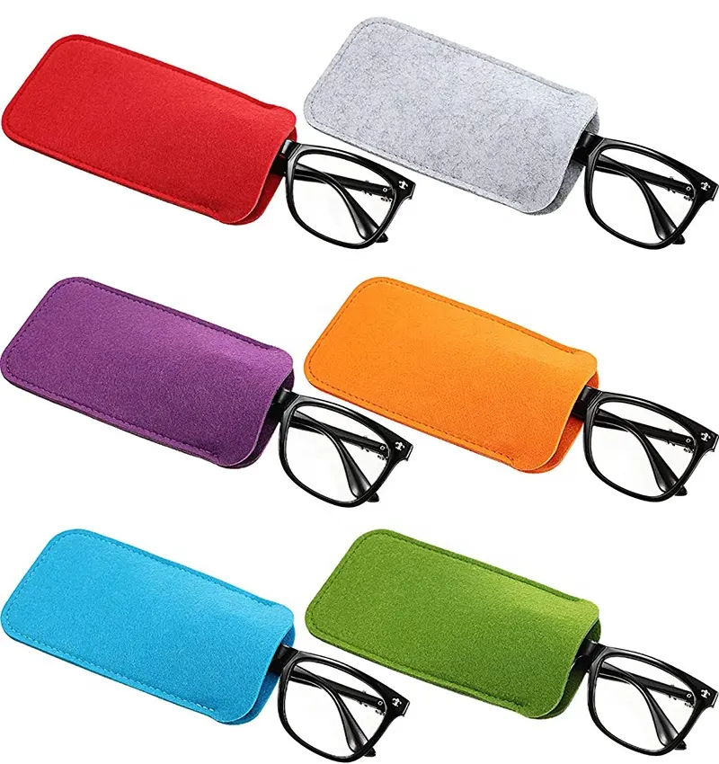 Portable Travel Glasses Storage Organizer Bags Soft Felt Sunglasses Storage Cases Portable Eyeglass Pouch Holder