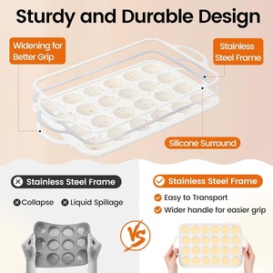 Silicone <b>Mini</b> Muffin Pan With Metal Reinforced <b>Frame</b> - 24 Cups Durable Silicone Cupcake Pan for Muffin - Product Image 4